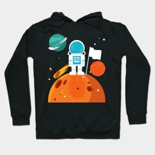 walk on moon space astronaut land on moon T shirt Hoodie